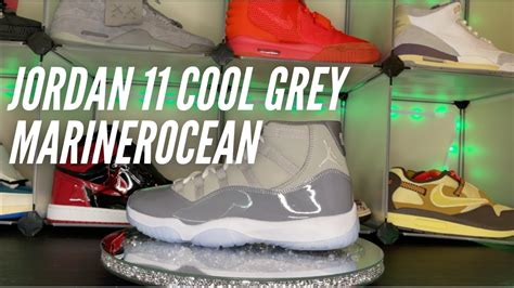 Jordan 11 Cool Grey Marinerocean Unboxing and Review.